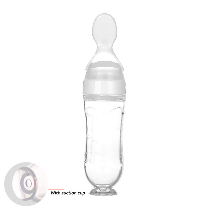 Toddler Silicone Squeeze Feeding Spoon bottle