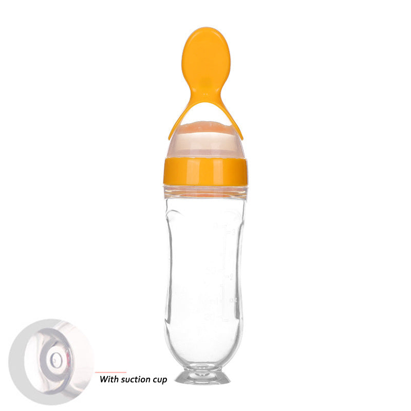 Toddler Silicone Squeeze Feeding Spoon bottle