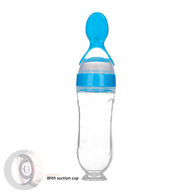 Toddler Silicone Squeeze Feeding Spoon bottle
