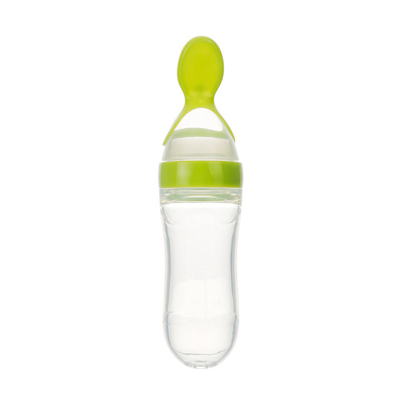 Toddler Silicone Squeeze Feeding Spoon bottle