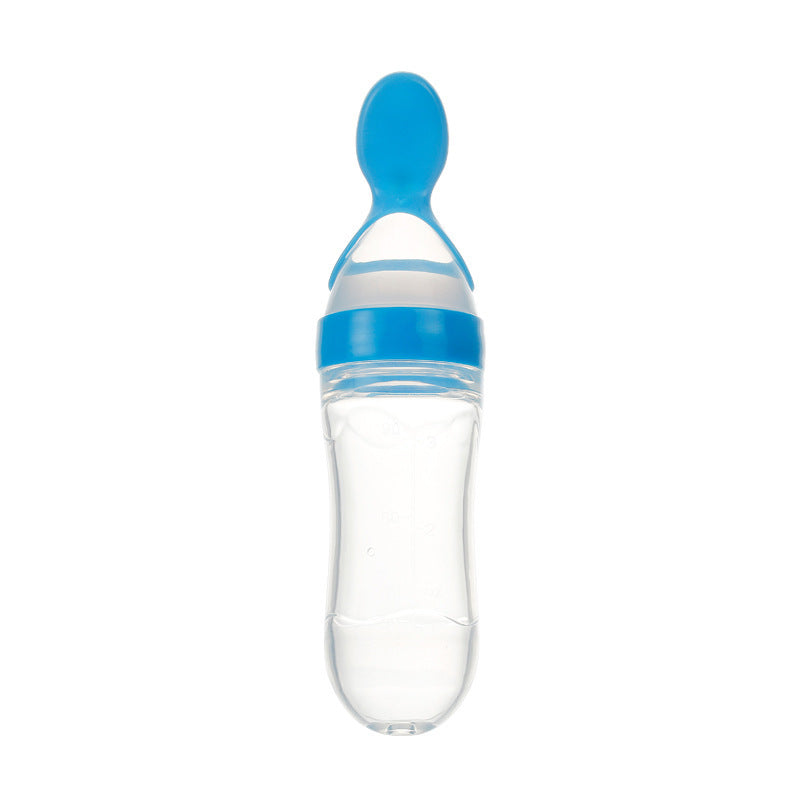 Toddler Silicone Squeeze Feeding Spoon bottle