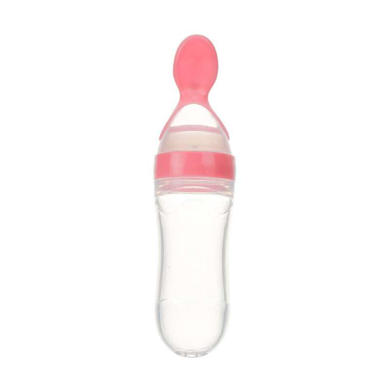 Toddler Silicone Squeeze Feeding Spoon bottle