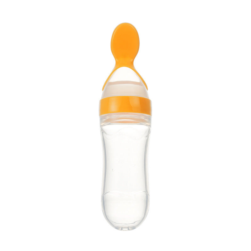 Toddler Silicone Squeeze Feeding Spoon bottle