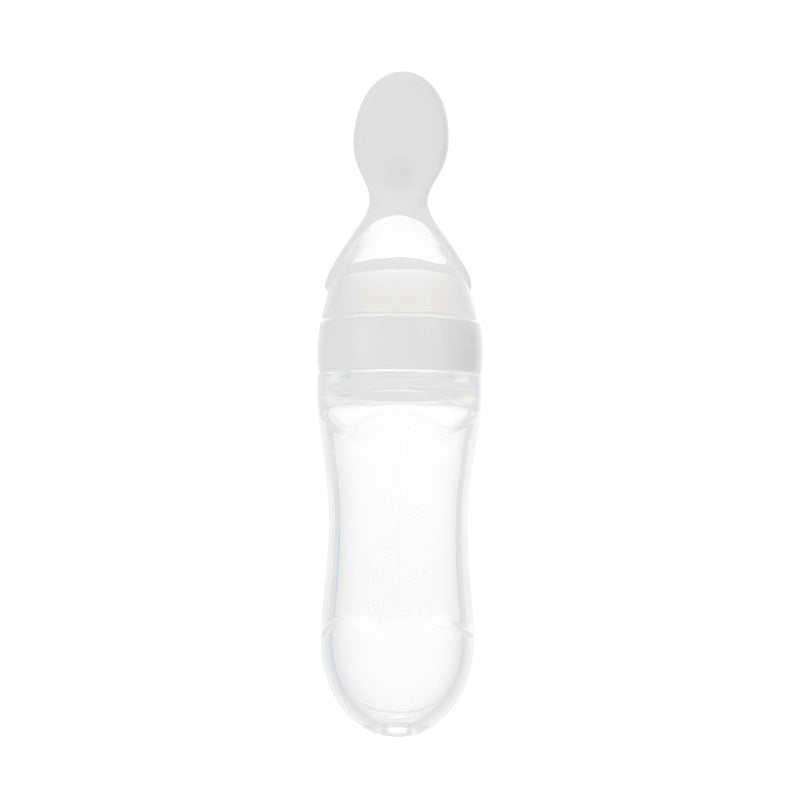Toddler Silicone Squeeze Feeding Spoon bottle