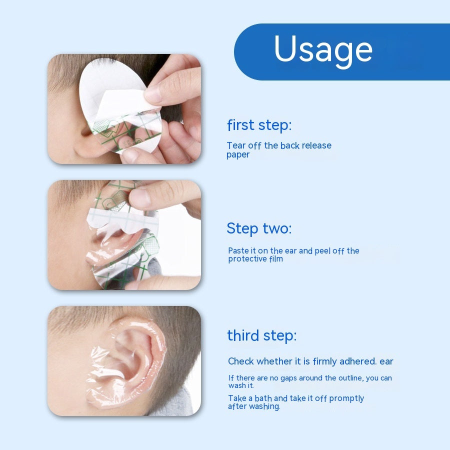 Waterproof Ear Patch for Baby Bath