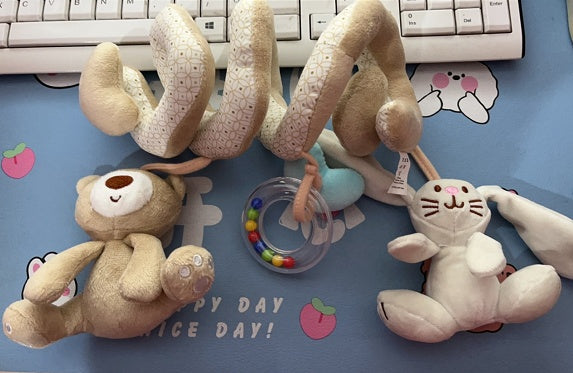 Rabbit Bear Style Pram Hanging Toys