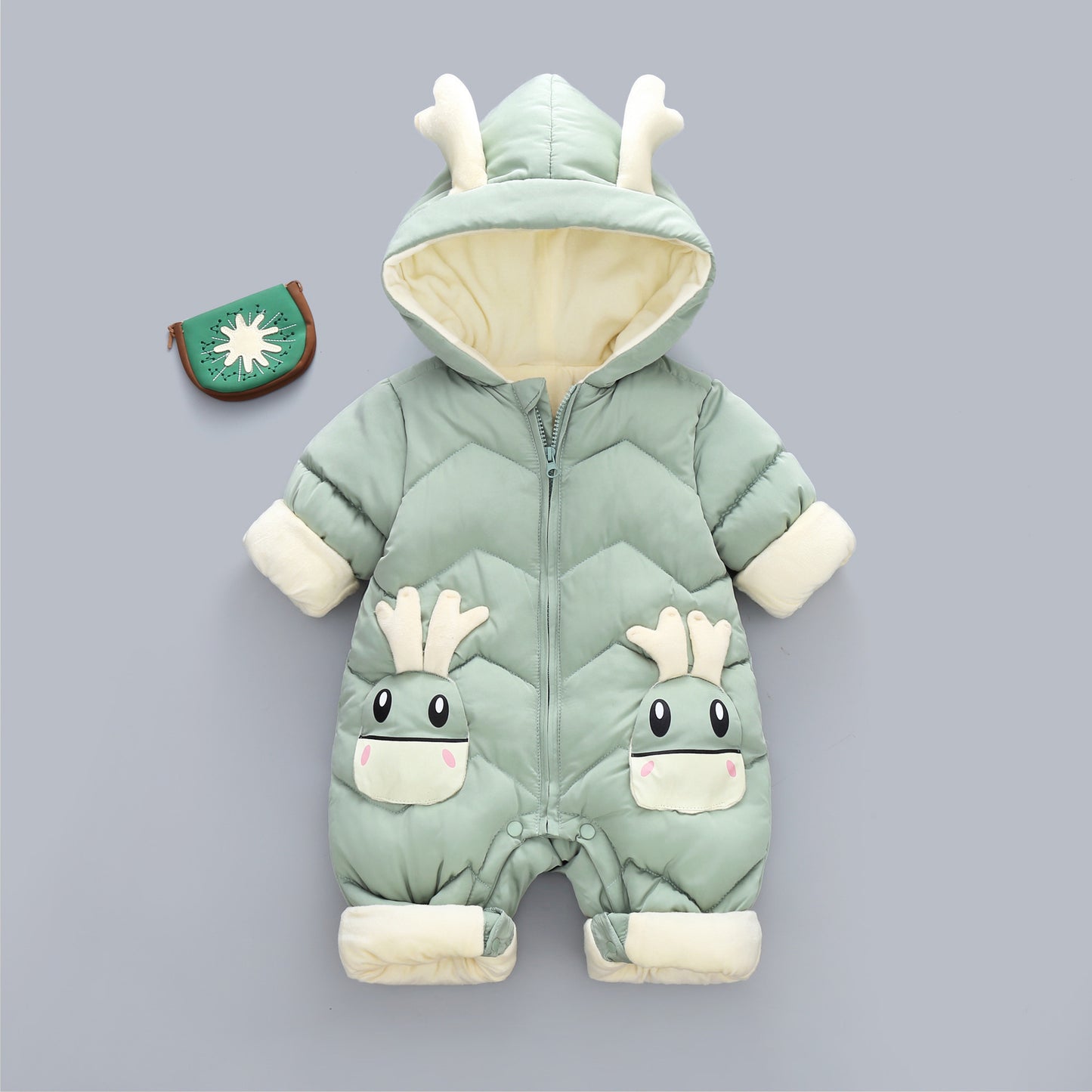 Velvet Thick Baby Boys Jumpsuit