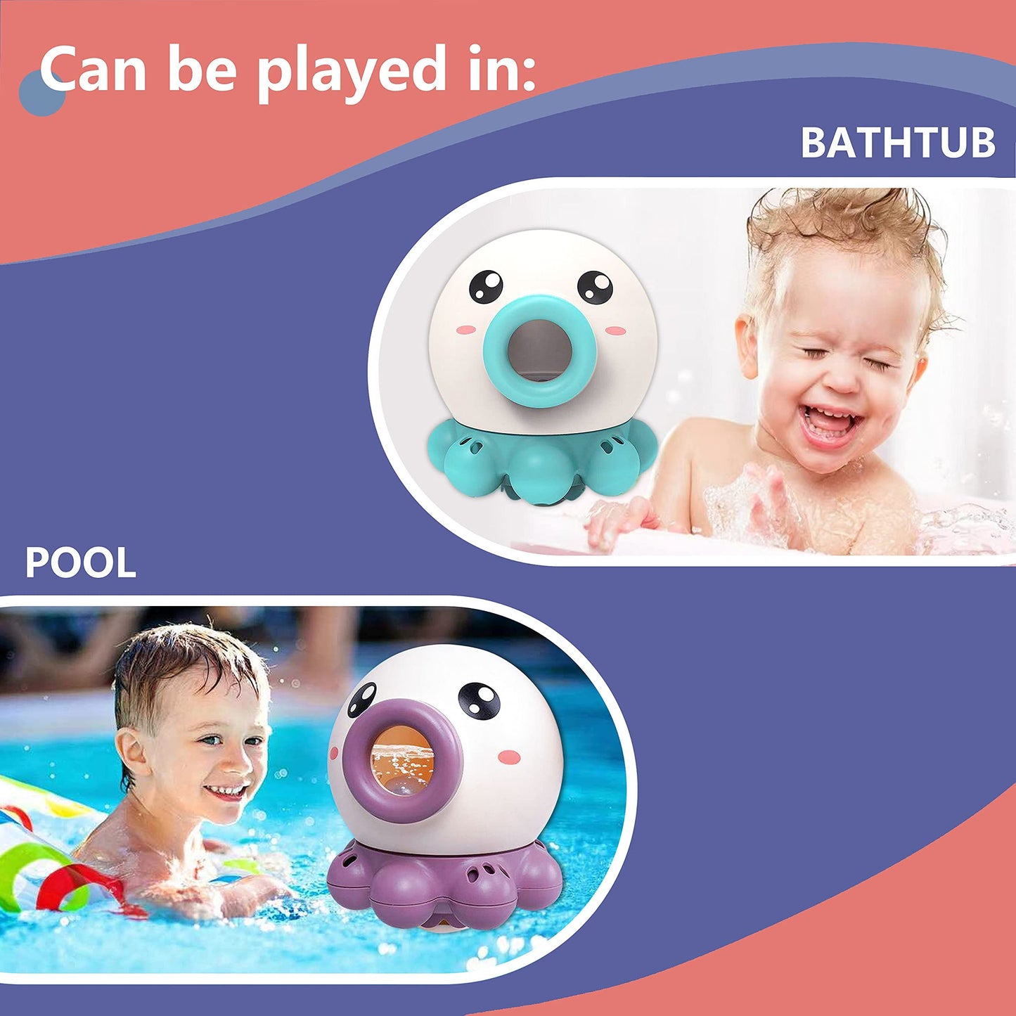 Octopus Fountain Bath Rotating Shower Toy