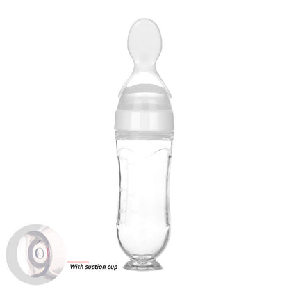 Toddler Silicone Squeeze Feeding Spoon bottle