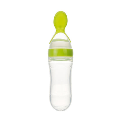 Toddler Silicone Squeeze Feeding Spoon bottle
