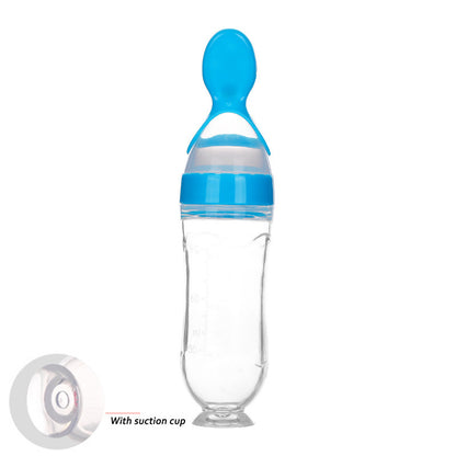 Toddler Silicone Squeeze Feeding Spoon bottle