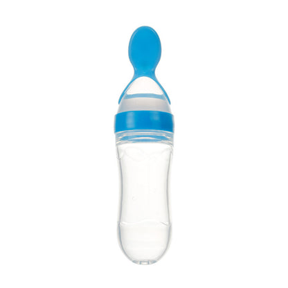 Toddler Silicone Squeeze Feeding Spoon bottle