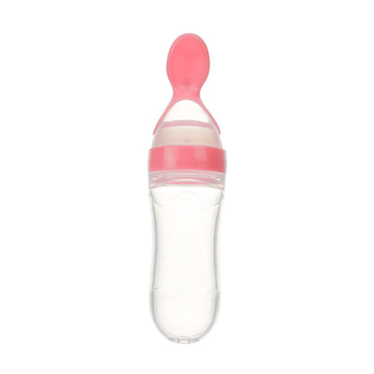 Toddler Silicone Squeeze Feeding Spoon bottle