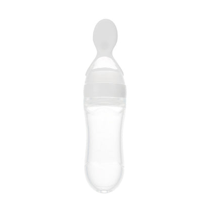 Toddler Silicone Squeeze Feeding Spoon bottle