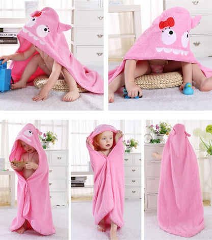 Animal cartoon baby cloak towel