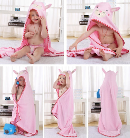 Animal cartoon baby cloak towel