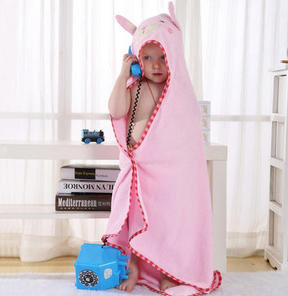 Animal cartoon baby cloak towel