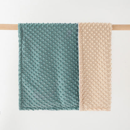 Super Soft Double Layer Baby Blanket With Dotted Backing